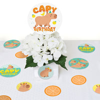 Capy Birthday - Capybara Party Giant Circle Confetti - Party Decorations - Large Confetti 27 Count