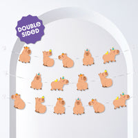 Capybara Garland Banner - 15 Pc