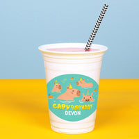 Custom Text Party Cups - Capybara - 16 Ct