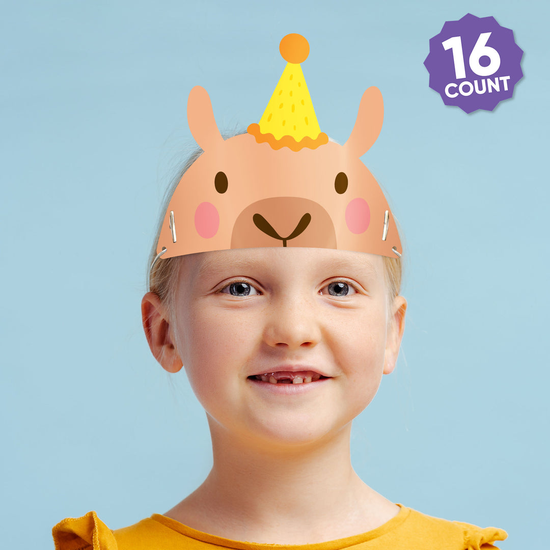 Capybara Paper Headbands - 16 Ct