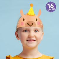 Capybara Paper Headbands - 16 Ct