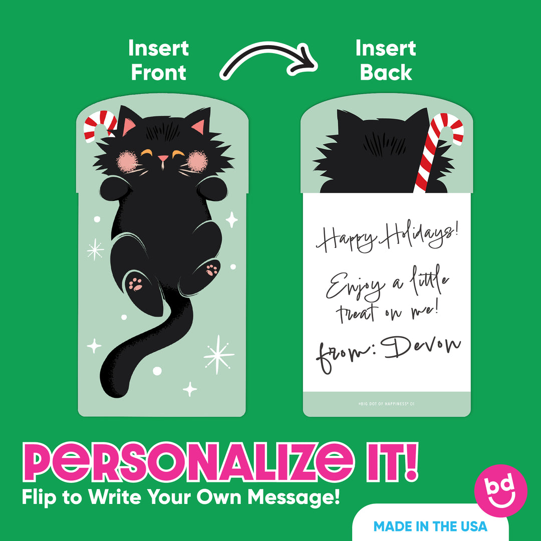 Cat Christmas Nifty Gifty Card Holders - 8 Ct