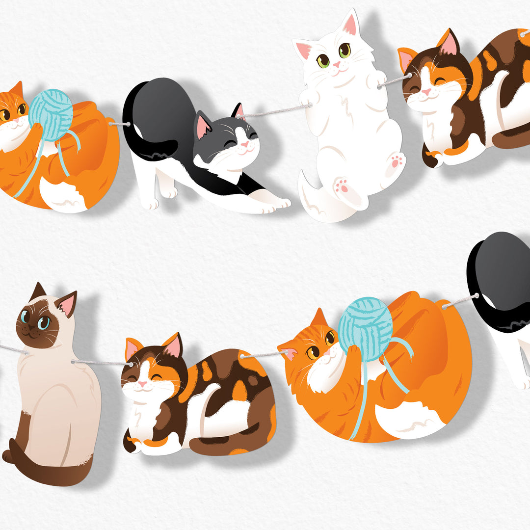 Cats Garland Banner - 15 Pc