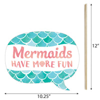 Mermaid Funny Photo Props - 10 Ct