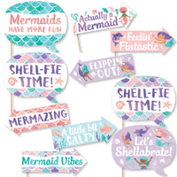 Mermaid Funny Photo Props - 10 Ct