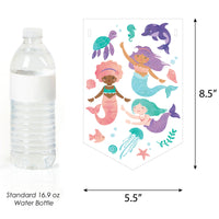Mermaid Happy Birthday Bunting Banner