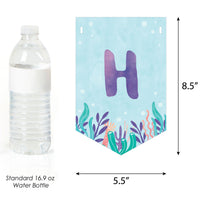Mermaid Happy Birthday Bunting Banner