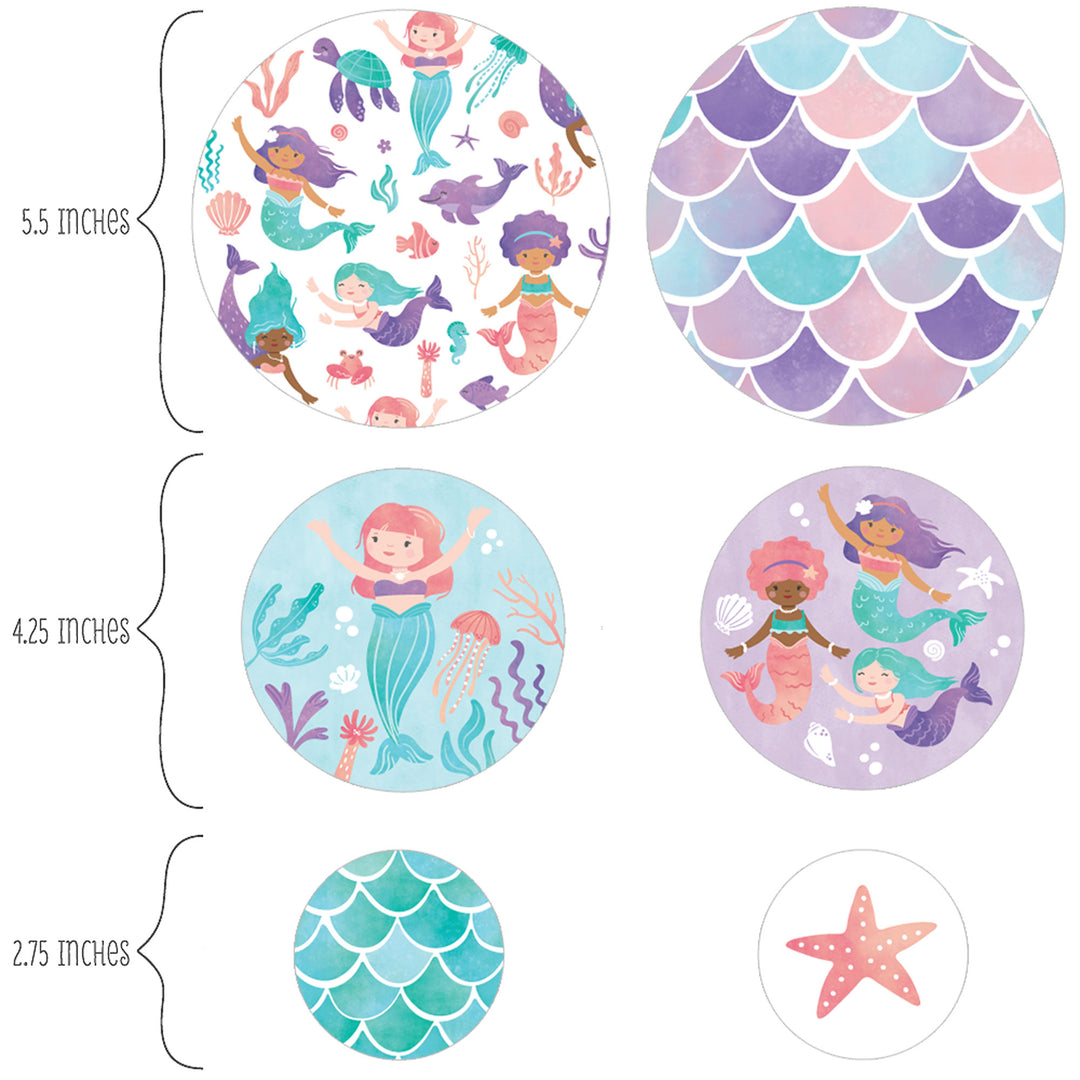 Mermaid Large Confetti - 27 Ct