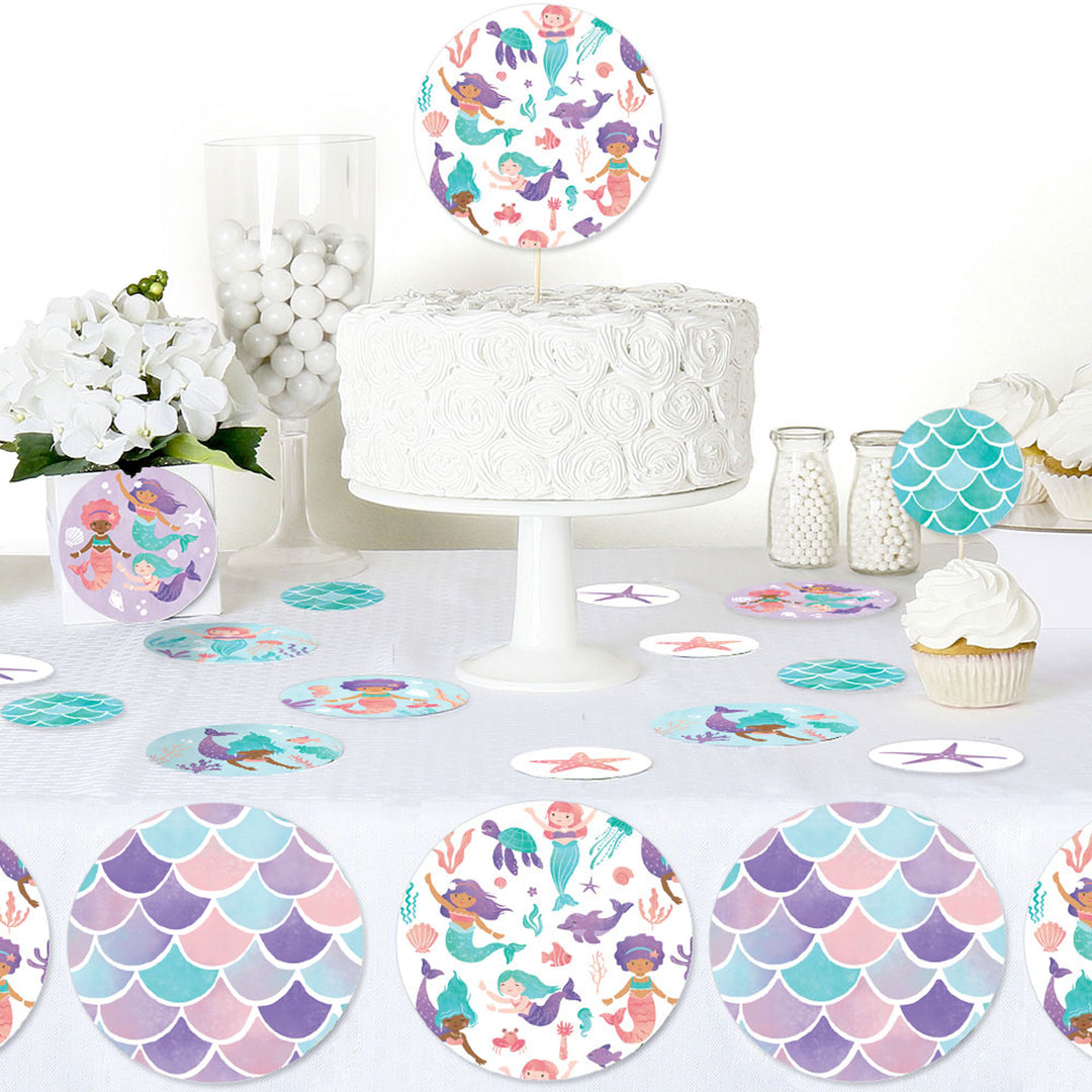Mermaid Large Confetti - 27 Ct