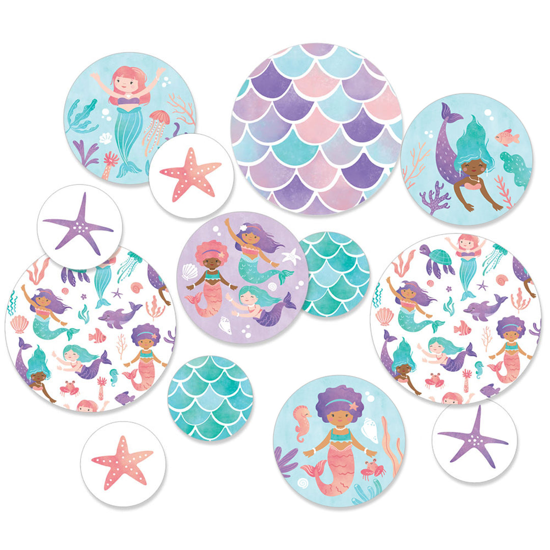 Mermaid Large Confetti - 27 Ct