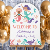 Custom Text Mermaid Welcome Sign