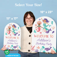 Custom Text Mermaid Welcome Sign