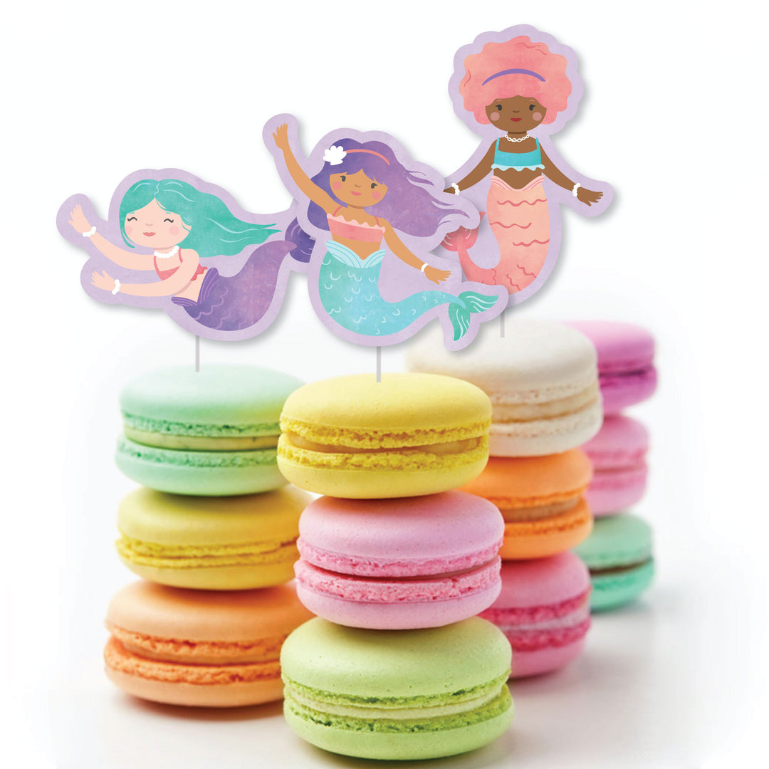 Mermaid DIY Paper Cut-Outs - 24 Ct