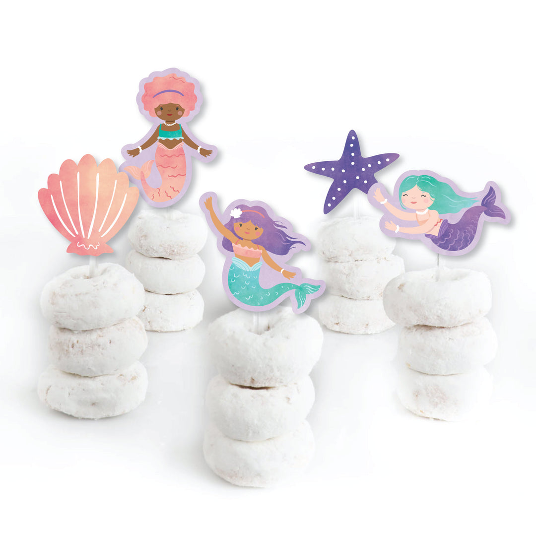 Mermaid Treat Picks - 24 Ct