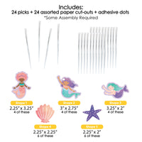 Mermaid Treat Picks - 24 Ct