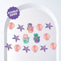 Mermaid Garland Banner - 15 Pc
