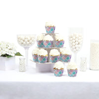 Mermaid Cupcake Wrappers - 12 Ct