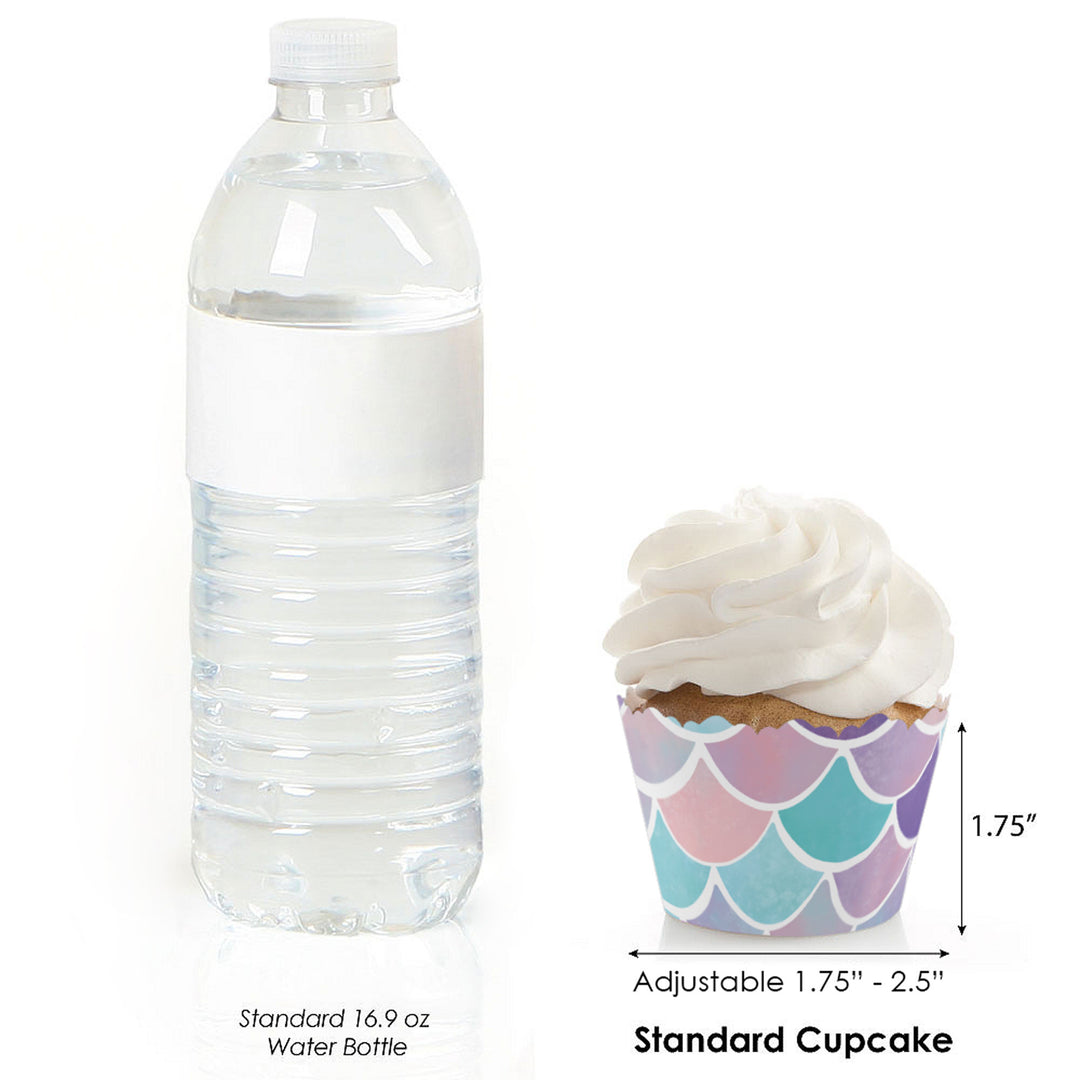 Mermaid Cupcake Wrappers - 12 Ct