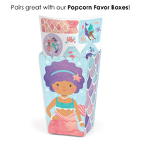 Mermaid Birthday Party Favor Stickers - 12 Sheets - 120 Stickers