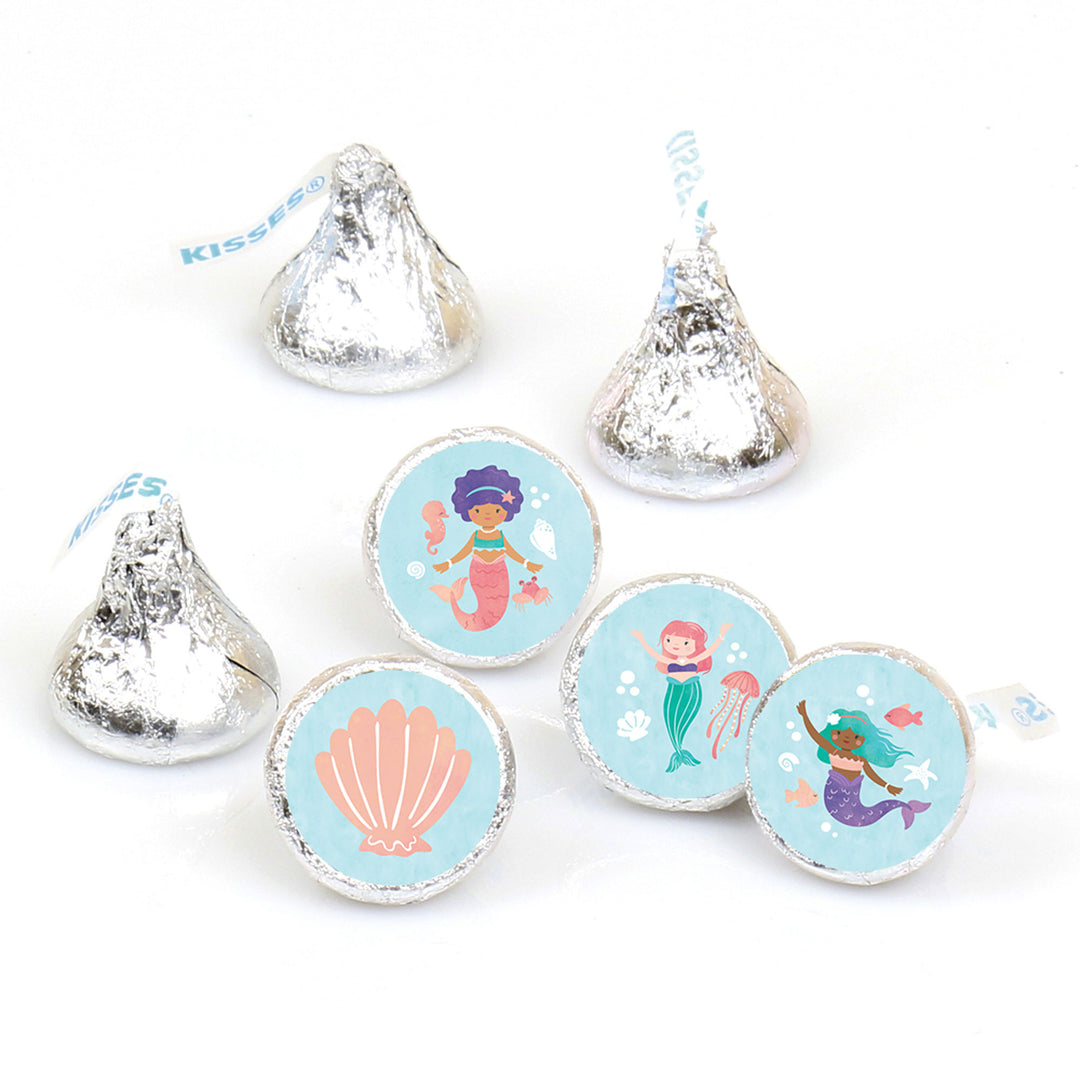 Mermaid Candy Stickers - 1 Sheet of 108