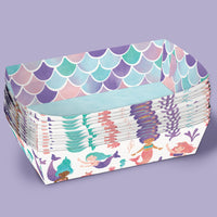 Mermaid Birthday Party Paper Food Trays