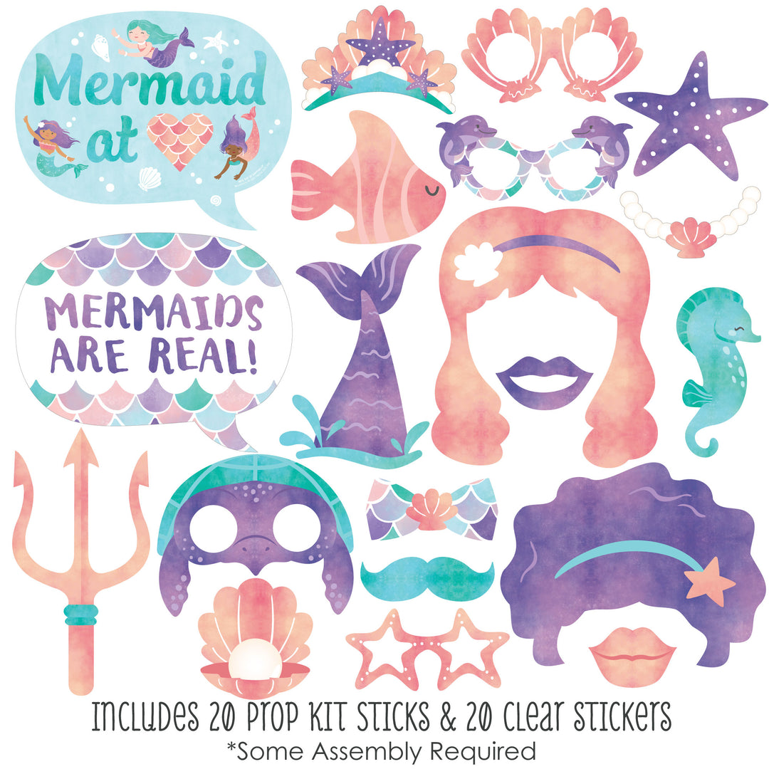Mermaid Photo Props - 20 Ct