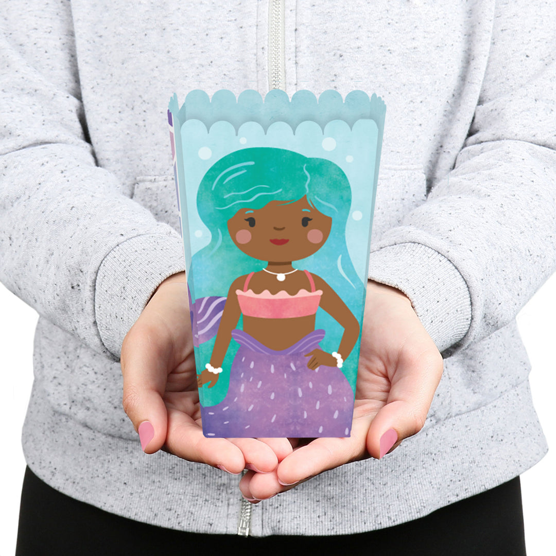 Mermaid Popcorn Boxes - 12 Ct