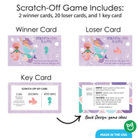 Mermaid Scratch Off Cards Game - 22 Ct