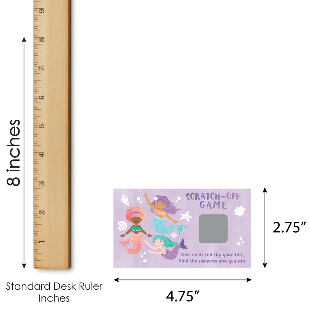 Mermaid Scratch Off Cards Game - 22 Ct