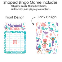 Mermaid Bingo Game - 18 Ct