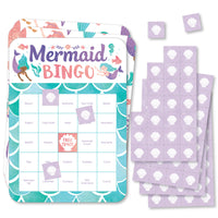 Mermaid Bingo Game - 18 Ct