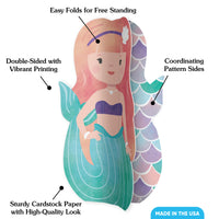 Mermaid 3D Centerpieces - 8 Ct