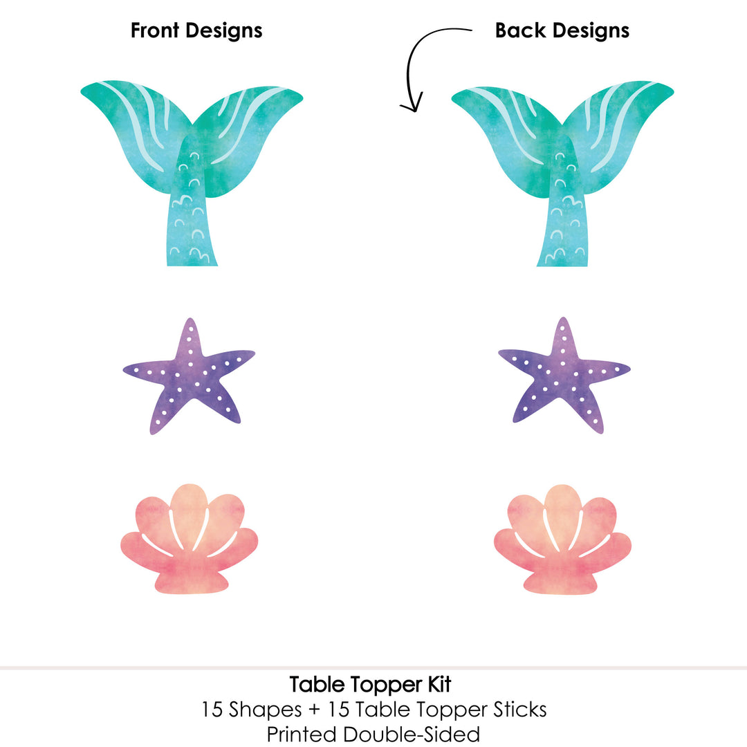 Mermaid Table Toppers - 15 Ct