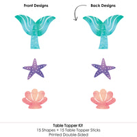 Mermaid Table Toppers - 15 Ct