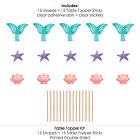 Mermaid Table Toppers - 15 Ct