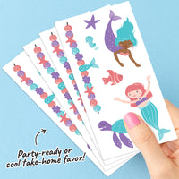Mermaid Temporary Tattoos - 84 Ct