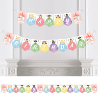 Princess Happy Birthday Bunting Banner