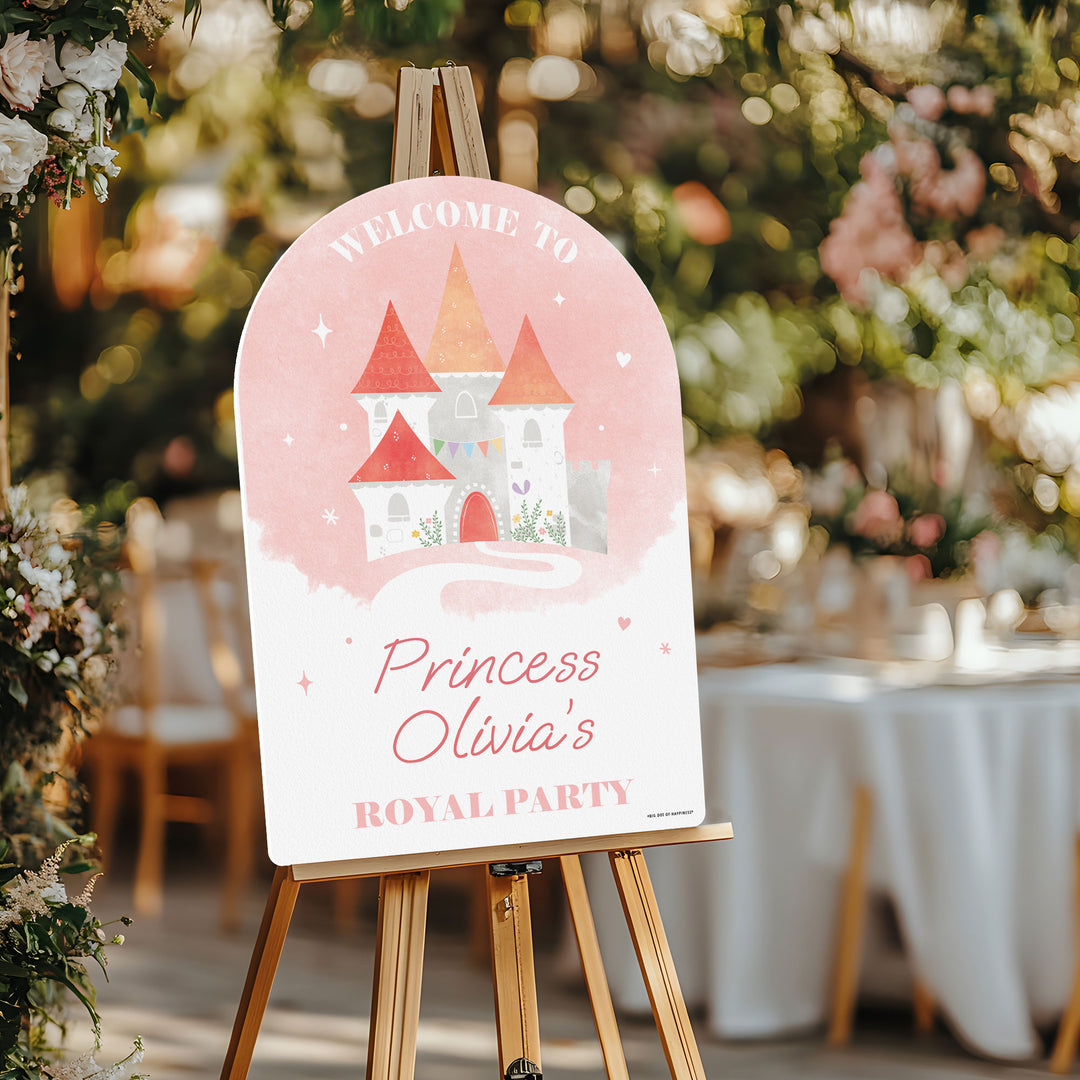 Custom Text Princess Welcome Sign