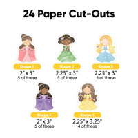 Princess DIY Paper Cut-Outs - 24 Ct