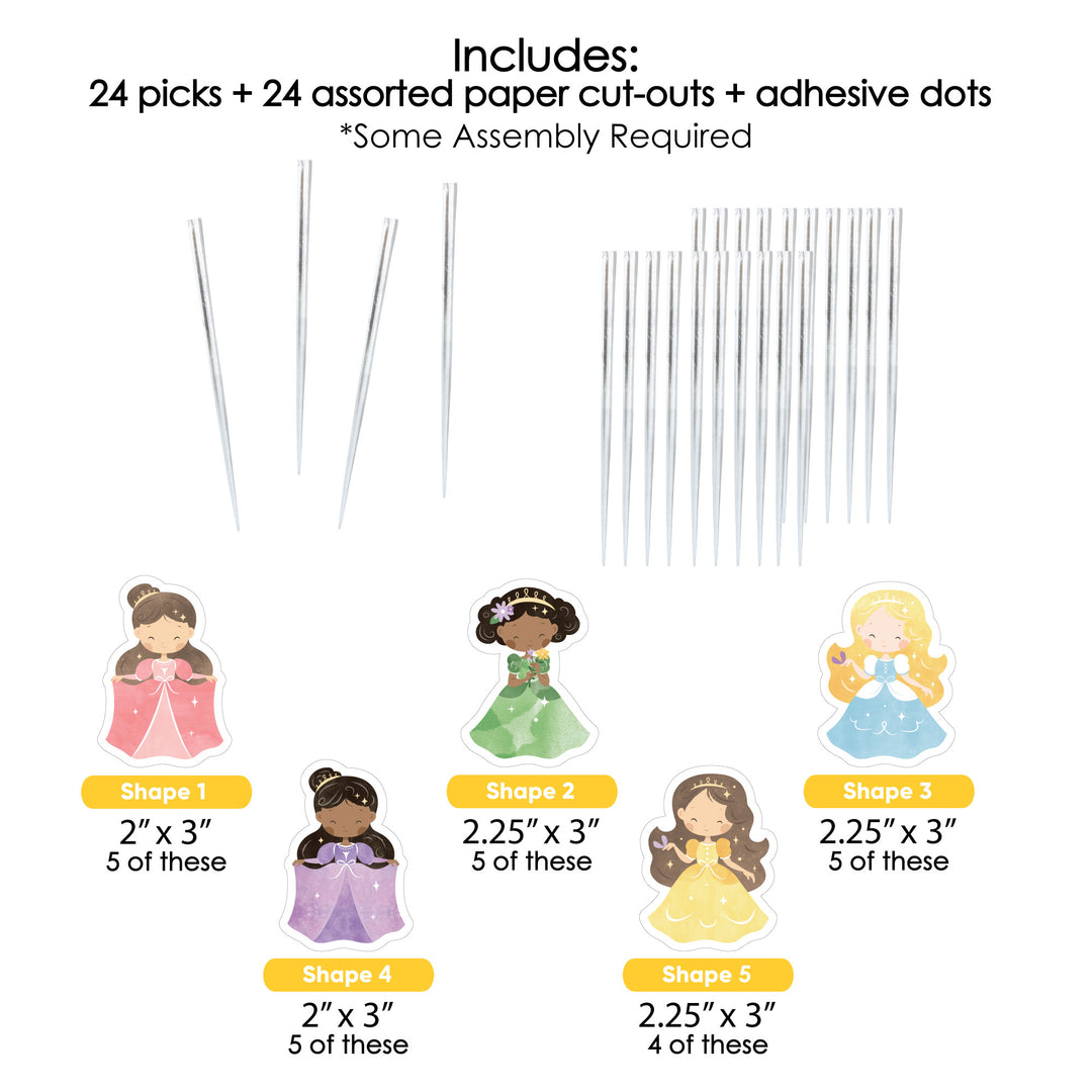 Princess Treat Picks - 24 Ct