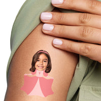 Custom Face Princess Temporary Tattoos - 12 Ct