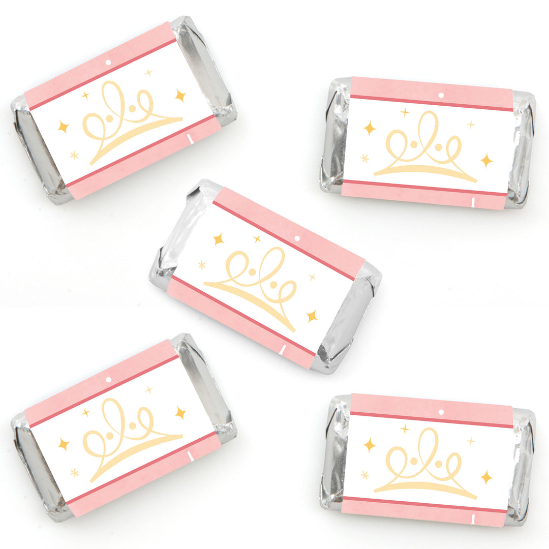 Princess Mini Candy Bar Wrapper Stickers - 40 Ct