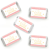 Princess Mini Candy Bar Wrapper Stickers - 40 Ct