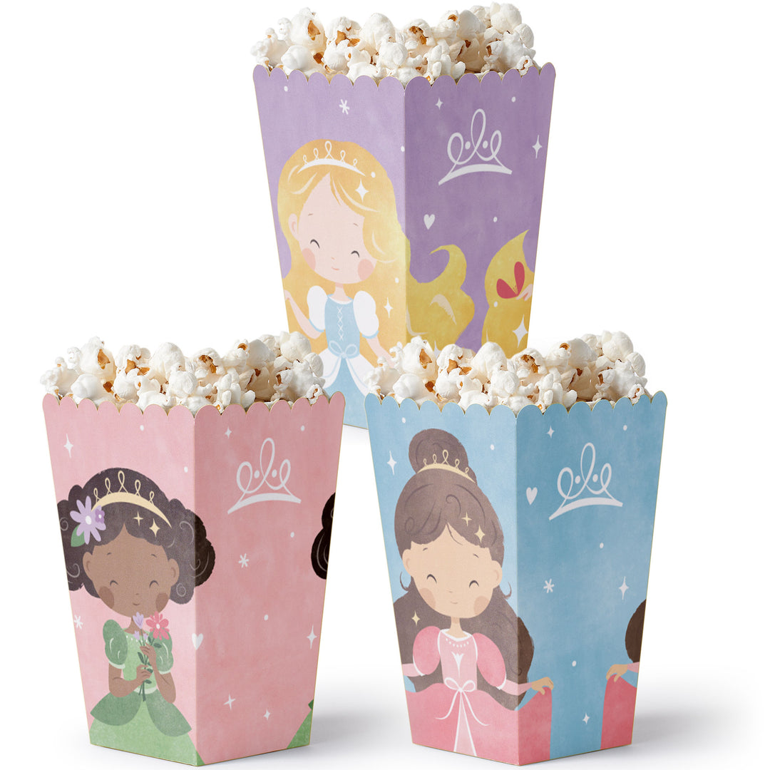 Princess Popcorn Boxes - 12 Ct