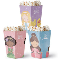Princess Popcorn Boxes - 12 Ct