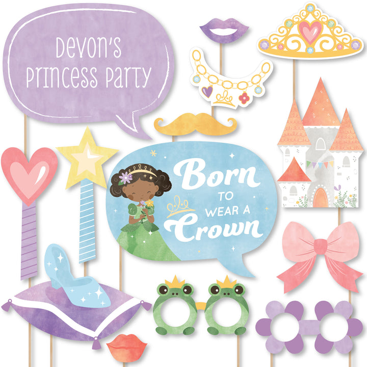 Personalized Princess Photo Props - 20 Ct