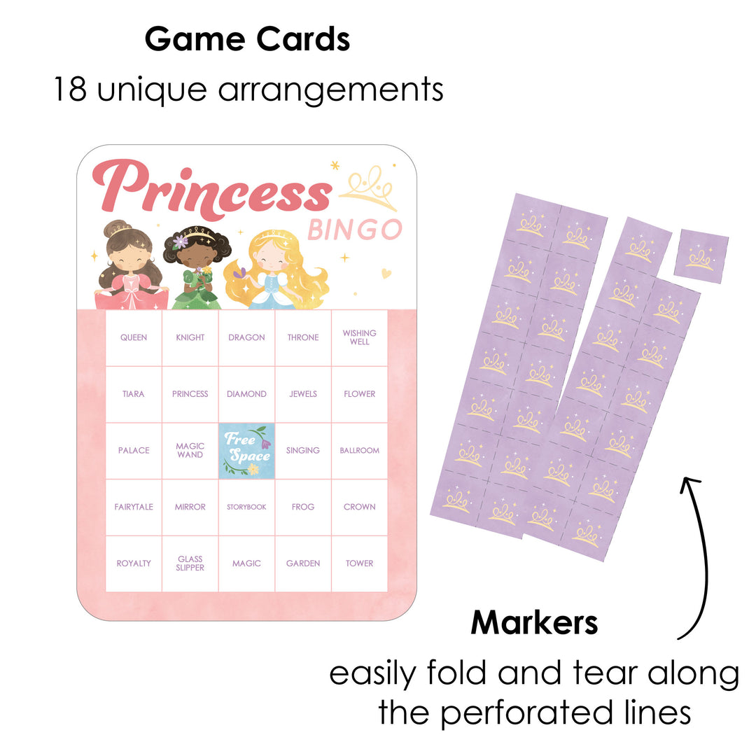 Princess Bingo Game - 18 Ct