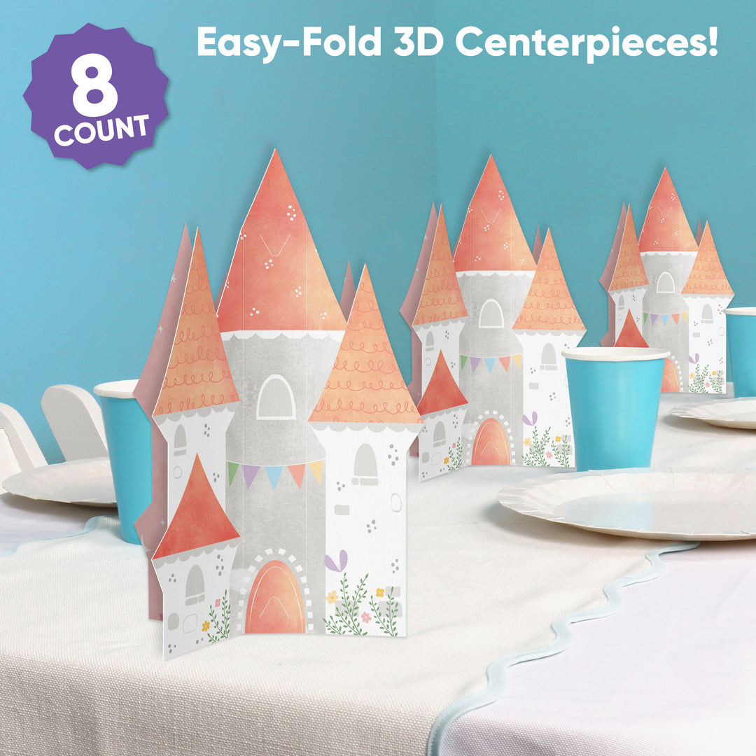 Castle 3D Centerpieces - 8 Ct