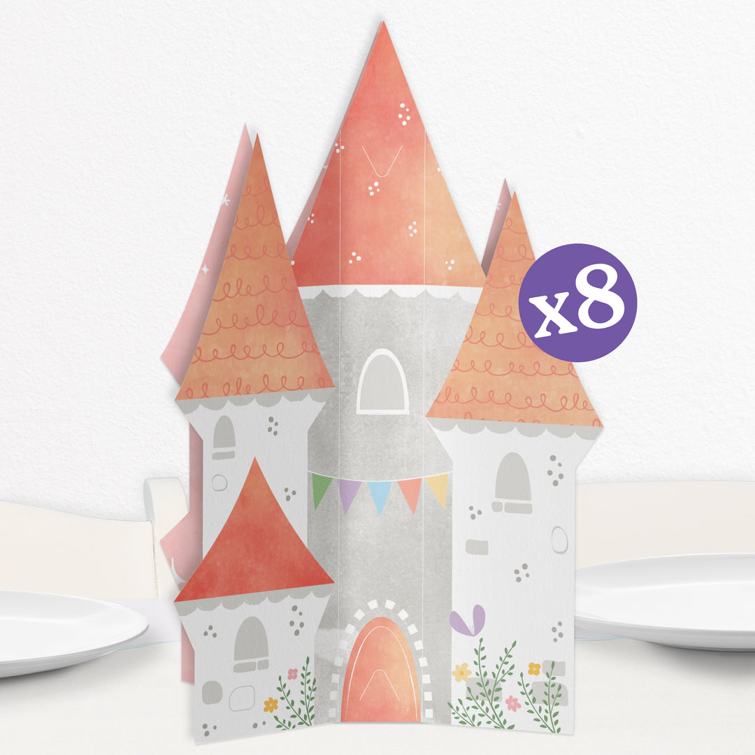 Castle 3D Centerpieces - 8 Ct
