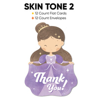 Princess Birthday Party Thank You Cards - 12 Ct